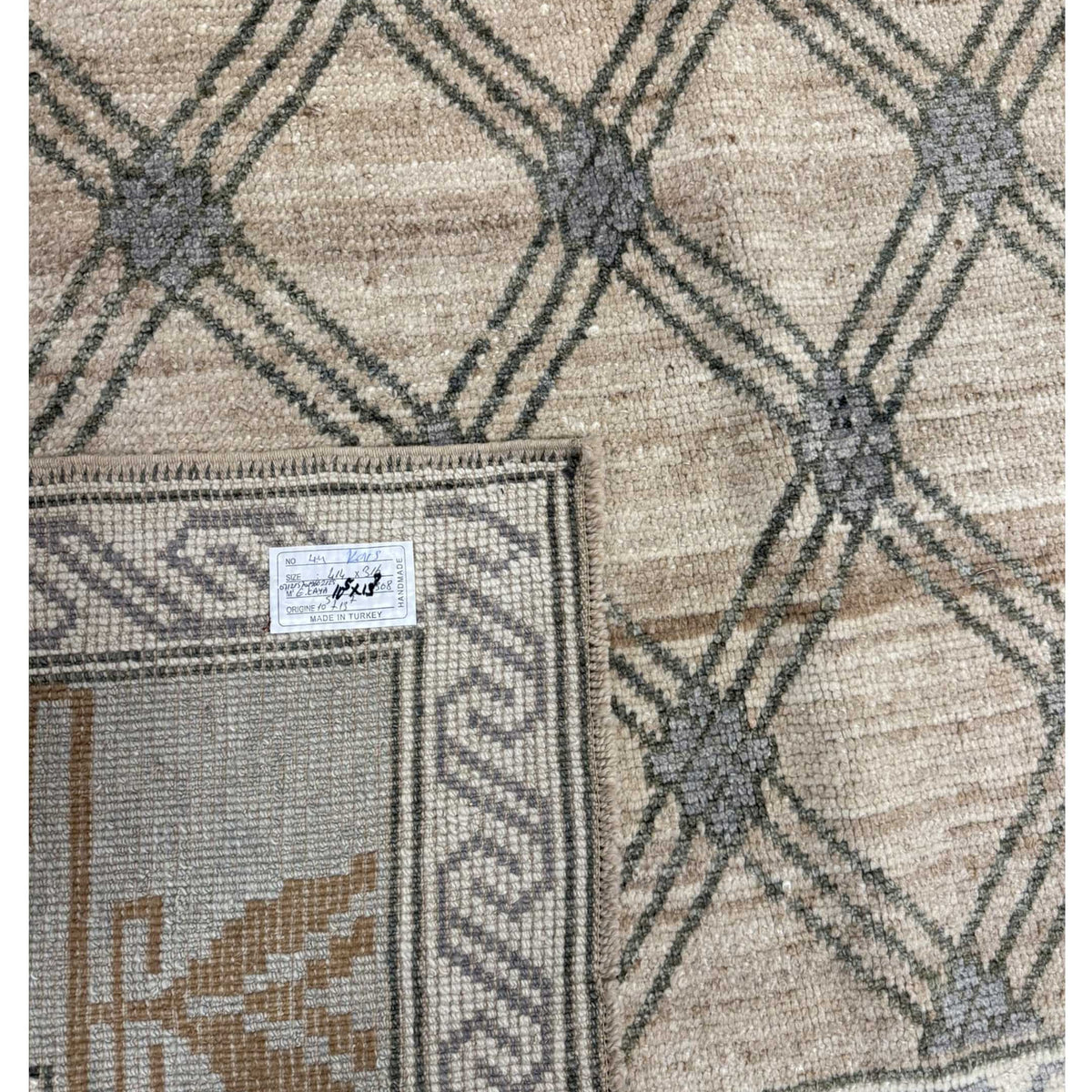 Pacific Kars TR 43969 Tan Grey Tradional Hand Knotted Rug