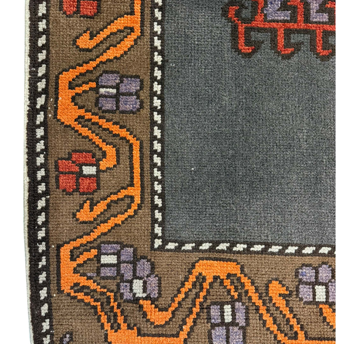 Pacific Kars TR 43971 Grey Orange Tradional Hand Knotted Rug