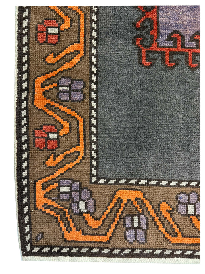 Pacific Kars TR 43971 Grey Orange Tradional Hand Knotted Rug