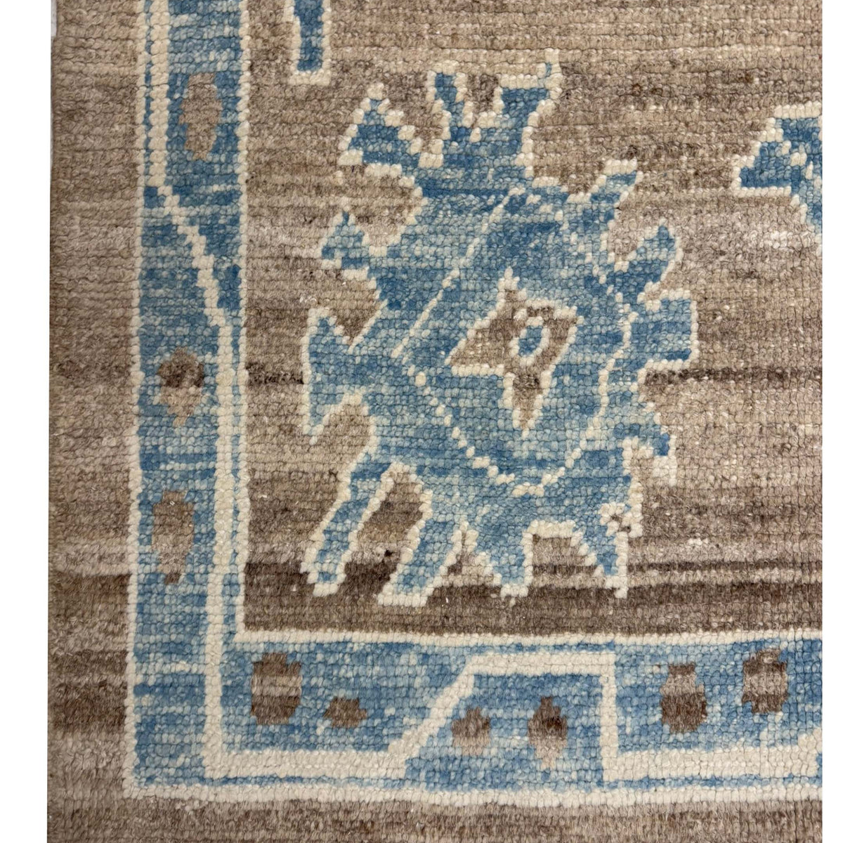 Pacific Ushak TR 43975 Brown Teal Tradional Hand Knotted Rug