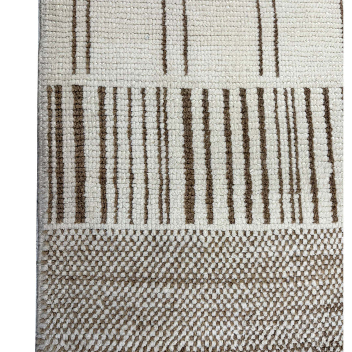 Pacific Moroccan-TR 43977 Ivory Brown Tradional Hand Knotted Rug