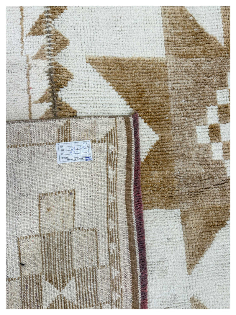 Pacific Anatolian-Natural 43980 Ivory Cream Tradional Hand Knotted Rug