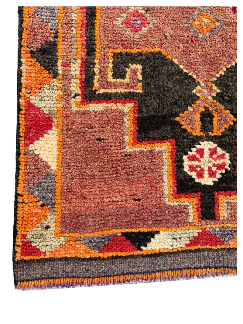Pacific Kurdish 43981 Orange Tradional Hand Knotted Rug