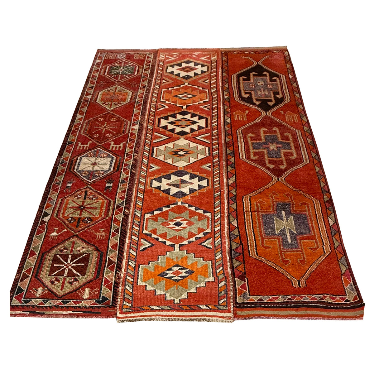 Pacific Kurdish 43985 Orange Tradional Hand Knotted Rug