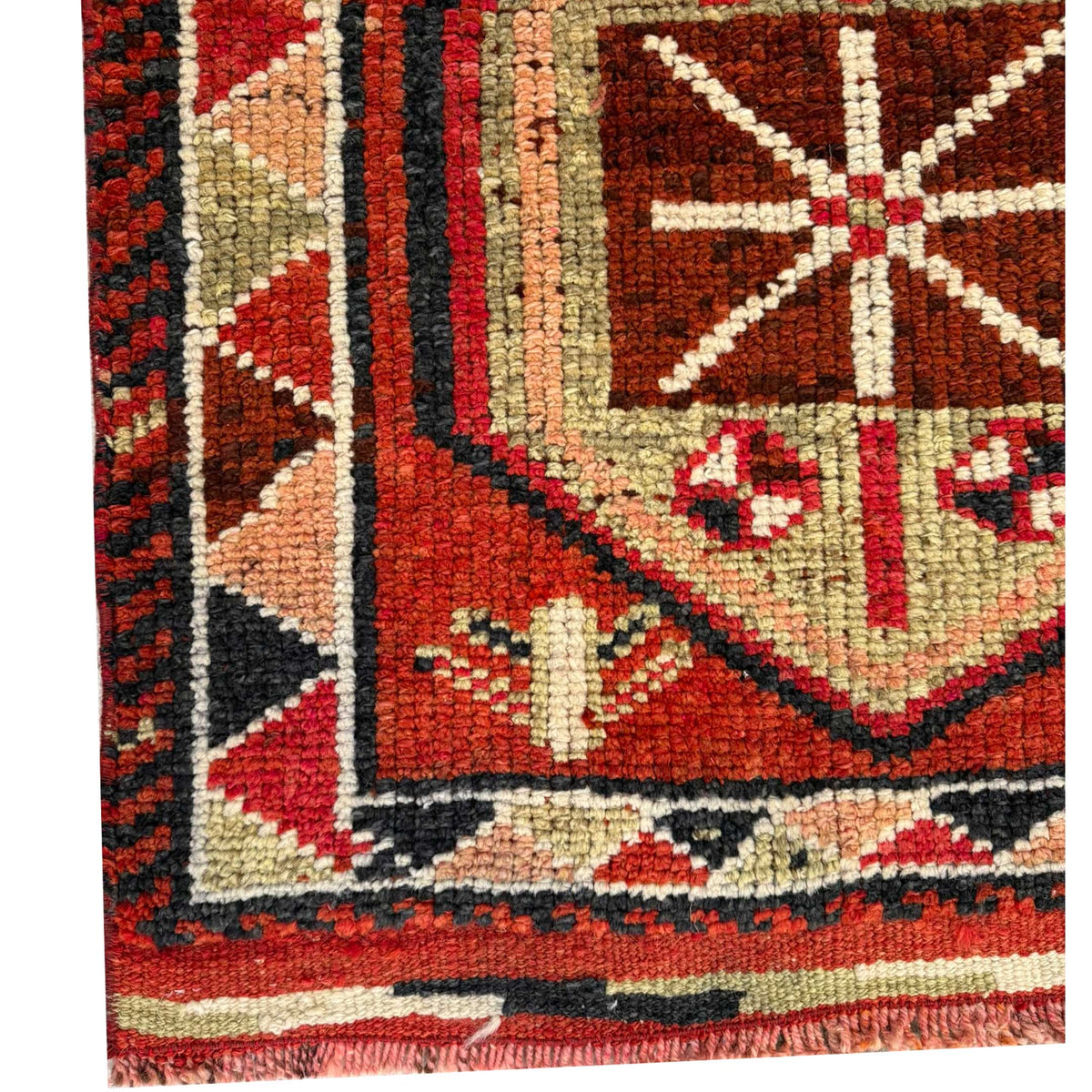 Pacific Kurdish 43985 Orange Tradional Hand Knotted Rug