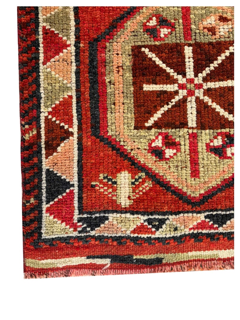 Pacific Kurdish 43985 Orange Tradional Hand Knotted Rug