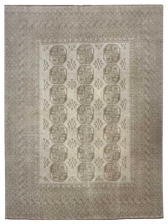 Pacific Vintage Afghan  Beige Cream Transitional