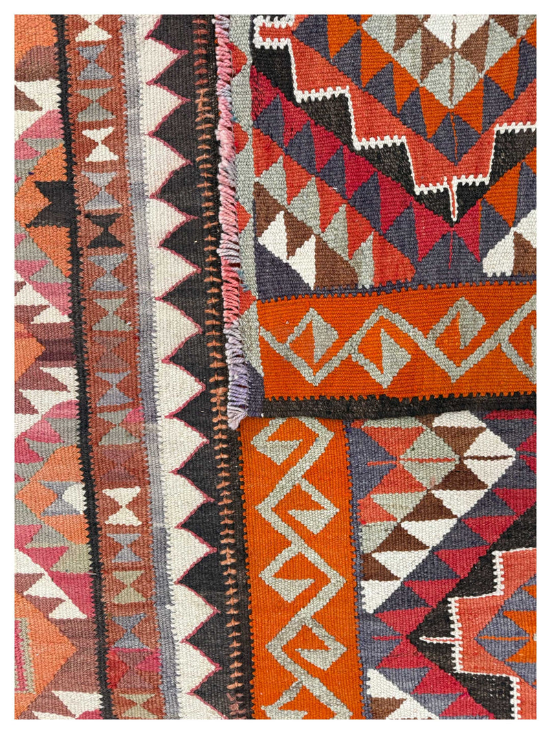 Pacific Kilim TR 44003 Orange Multi Tradional Flat Weave Rug