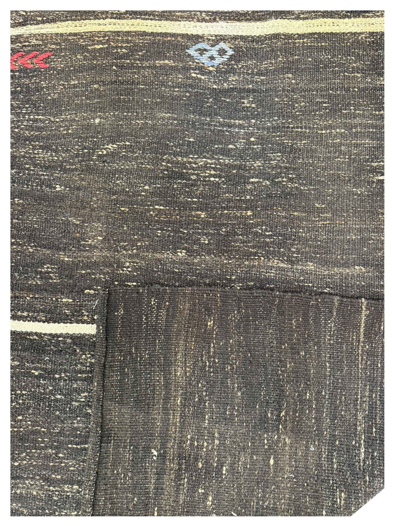 Pacific Jijim Kilim 44005 Brown Cream Transitional Hand Knotted Rugs