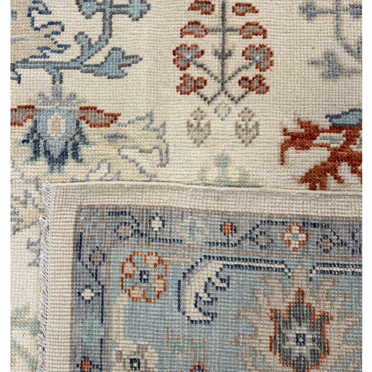 Pacific Ushak 44008 Ivory GREY Transitional Hand Knotted Rug