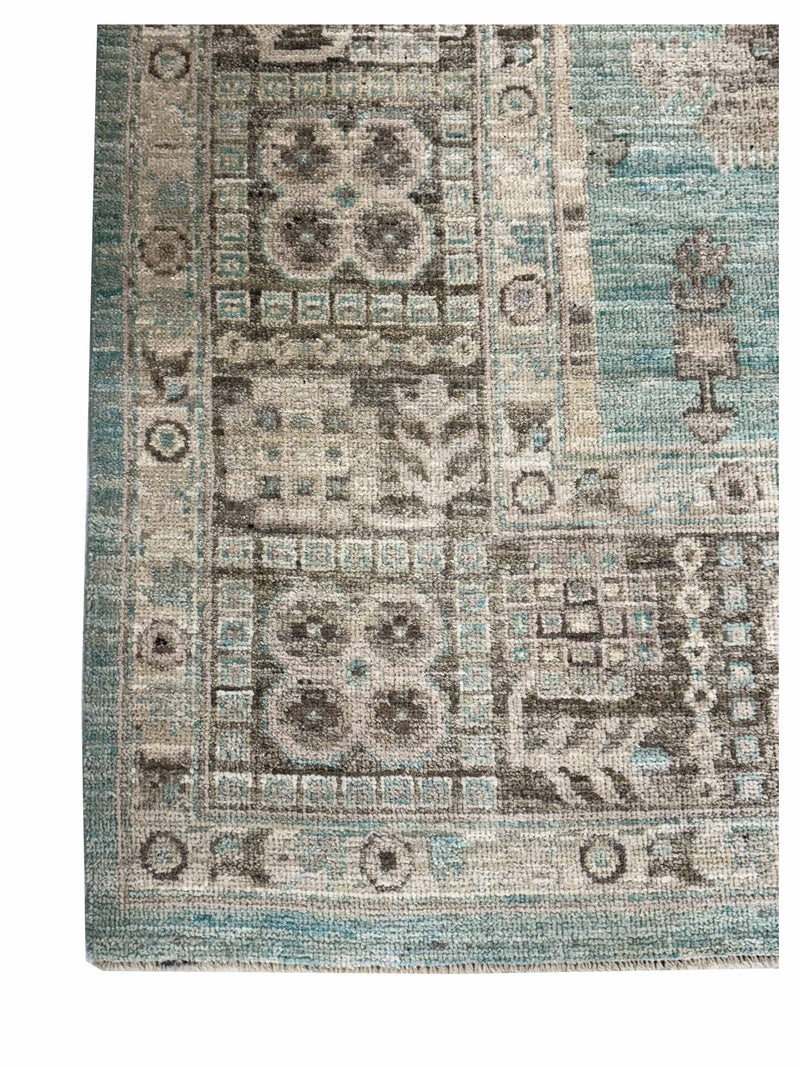 Pacific Ushak Weft 44013 PISTACHO BROWN Transitional Hand Knotted Rug