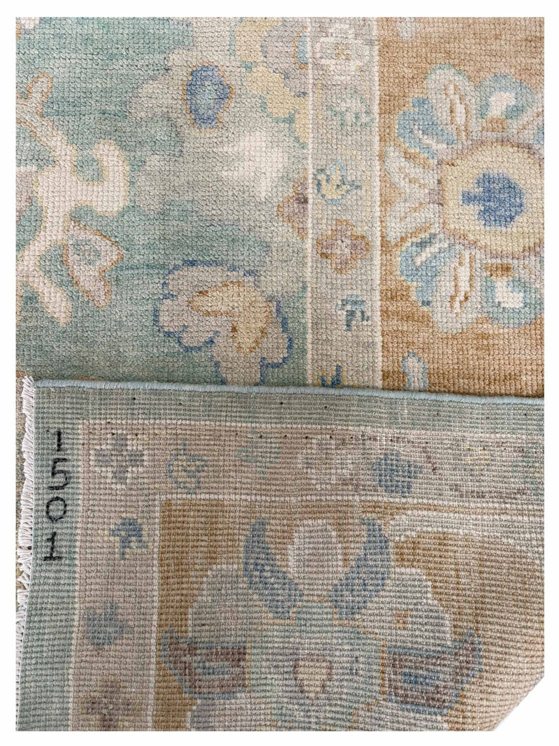 Pacific Ushak 44016 PISTACHO GOLD Transitional Hand Knotted Rug