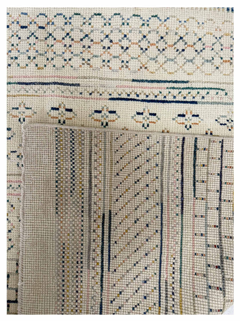 Pacific Moroccan 44021 Ivory Ivory Transitional Hand Knotted Rug