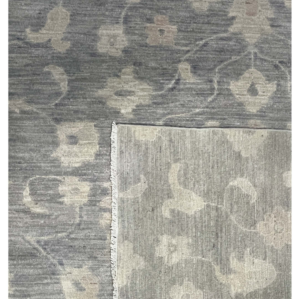 Pacific Ziegler 44024 Grey Grey Transitional Hand Knotted Rug