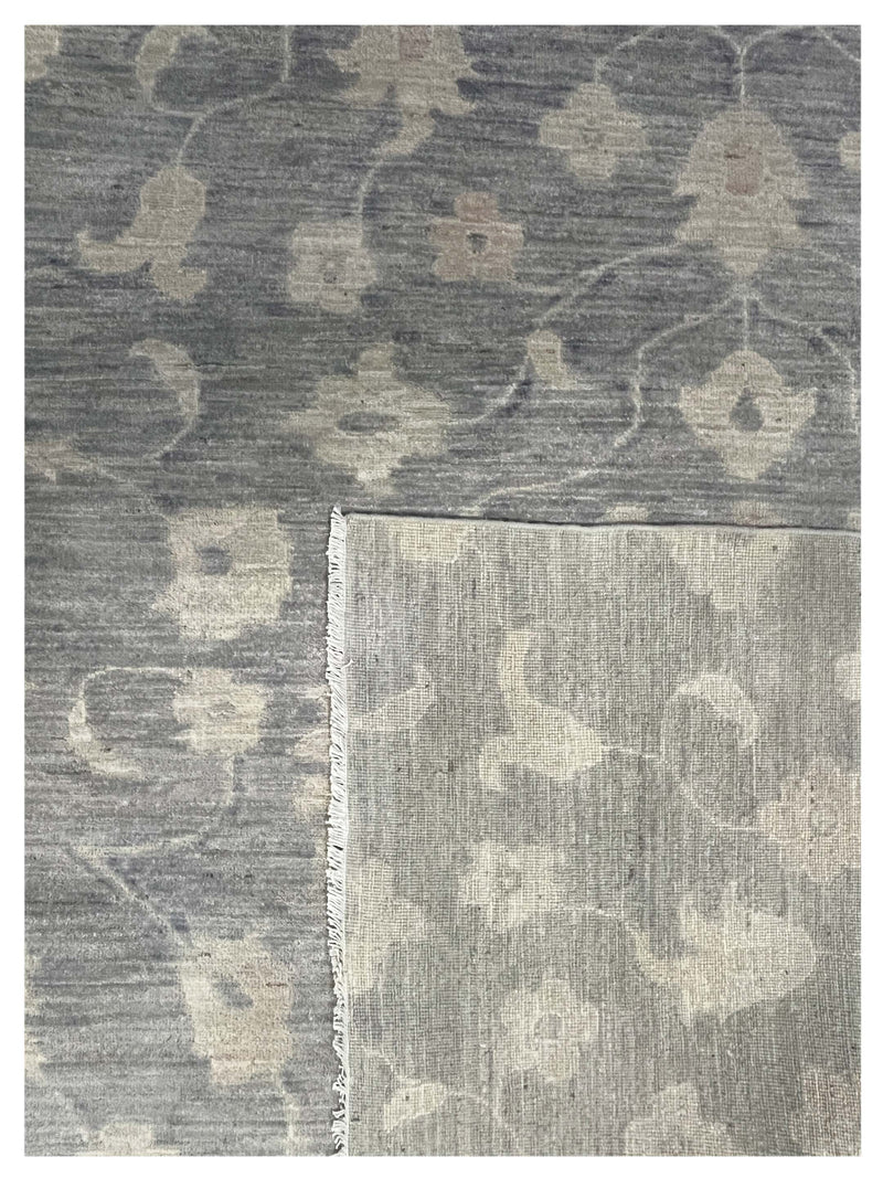 Pacific Ziegler 44024 Grey Grey Transitional Hand Knotted Rug