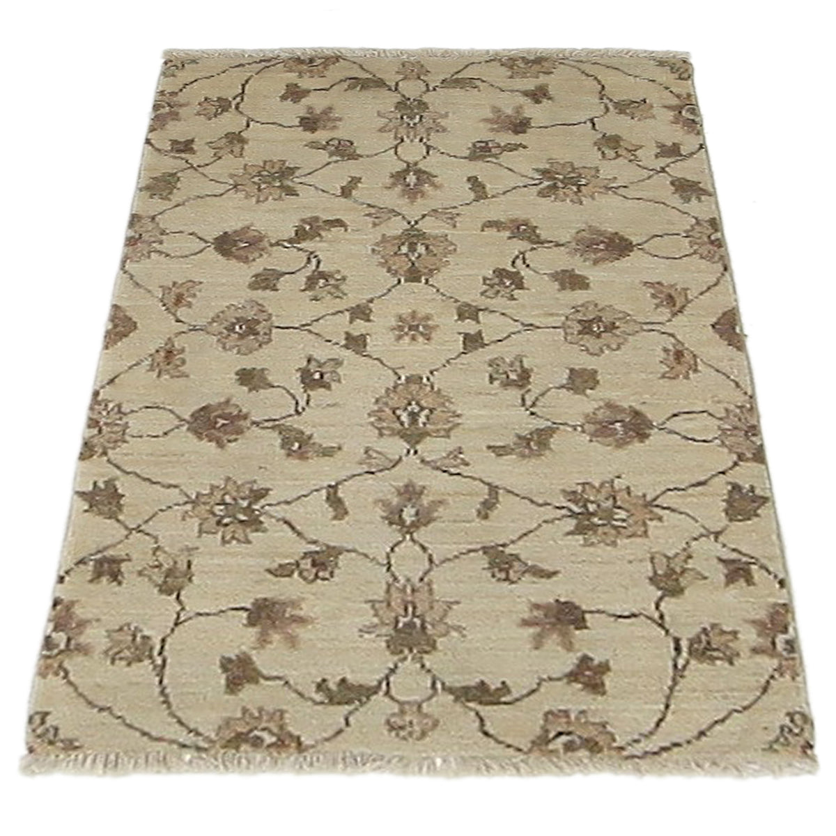 Pacific Ziegler 60039 Ivory Ivory Transitional Hand Knotted Rug