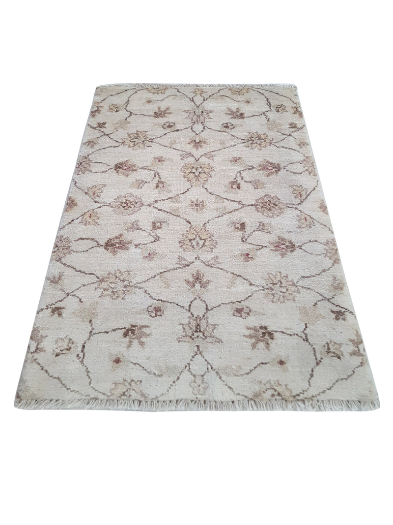 Pacific Ziegler 60041 Ivory Ivory Transitional Hand Knotted Rug