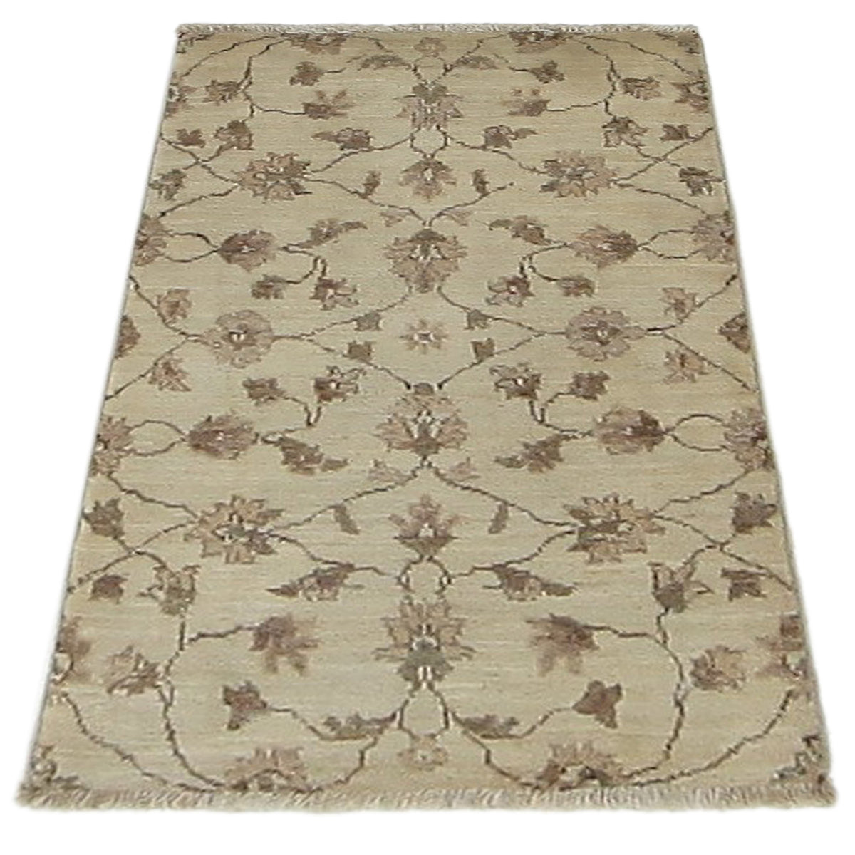 Pacific Ziegler 60042 Ivory Ivory Transitional Hand Knotted Rug