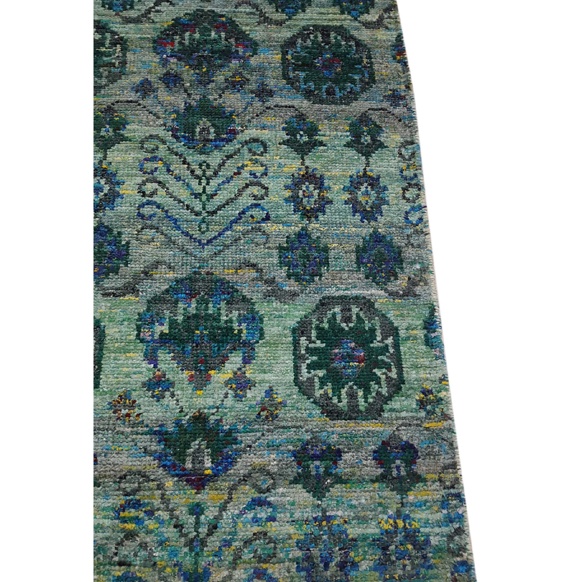 Pacific Royal 65163 Turquoise Turquoise Modern Hand Knotted Rug