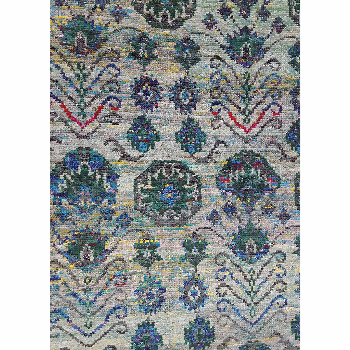 Pacific Royal 65163 Turquoise Turquoise Modern Hand Knotted Rug