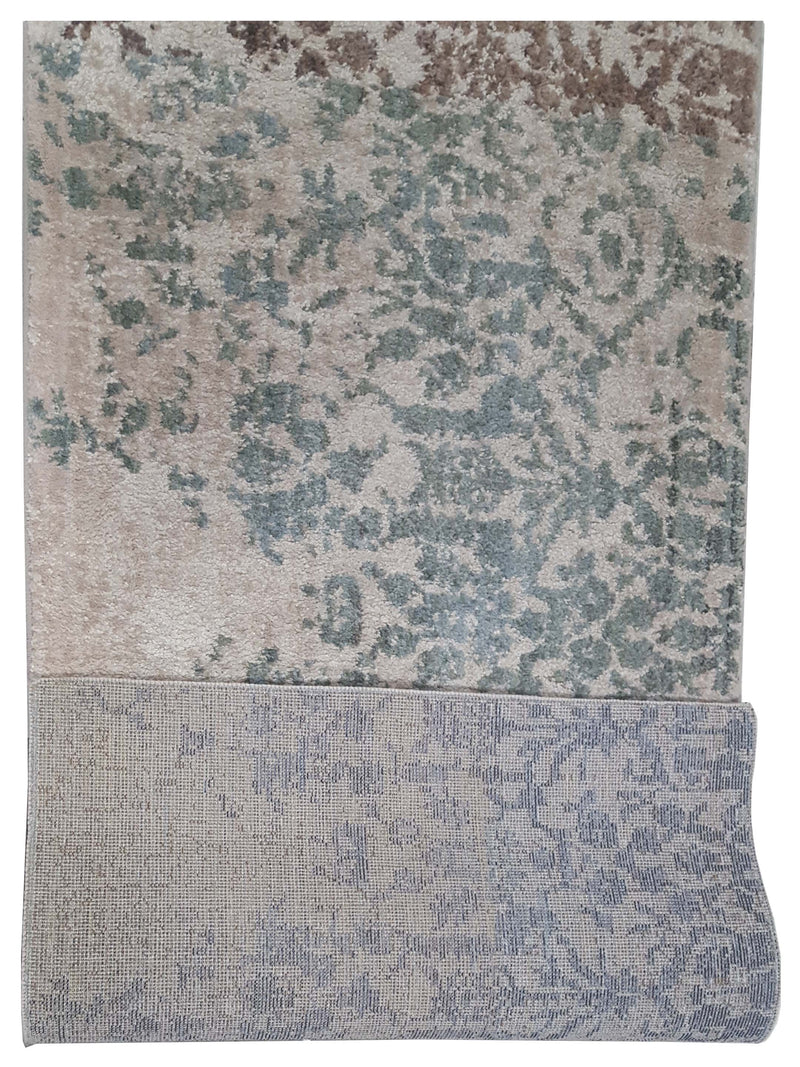 Pacific Touchst 65416 Beige Multi Transitional Hand Knotted Rug