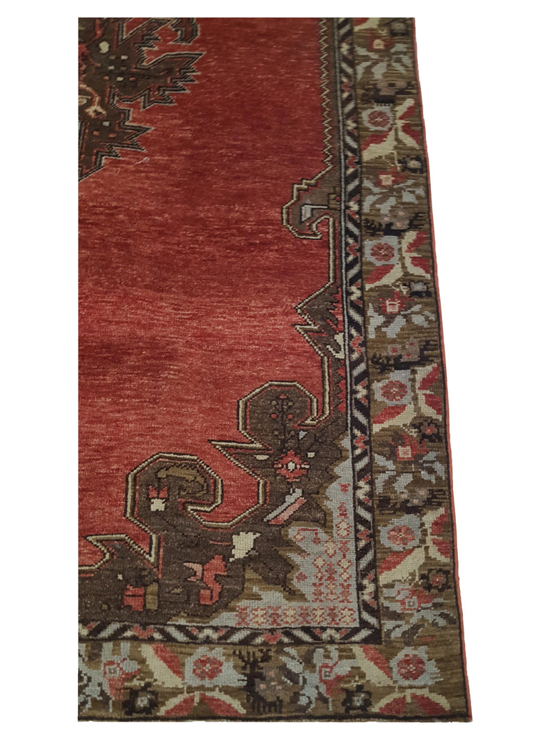 Pacific Karabagh 66596 Rust Camel Traditional Hand Knotted Rug