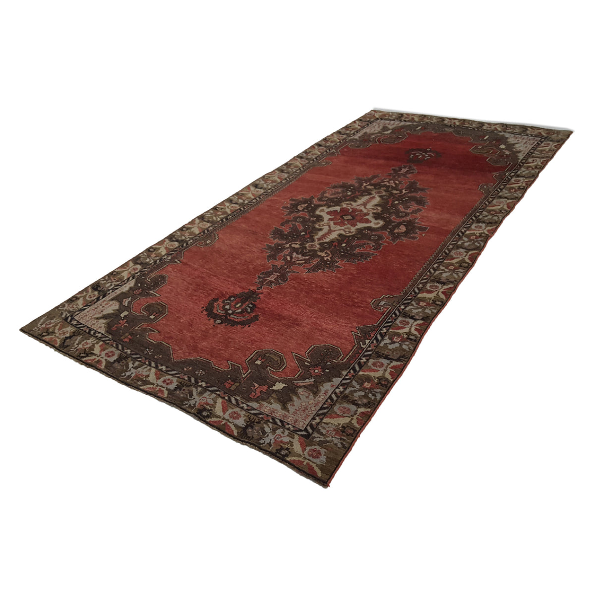 Pacific Karabagh 66596 Rust Camel Traditional Hand Knotted Rug