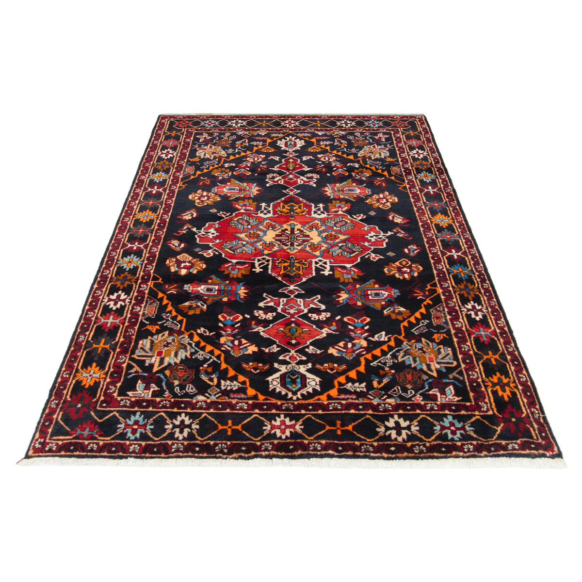 Pacific Bakhtiyari 66734 Navy Red Traditional Hand Knotted Rug