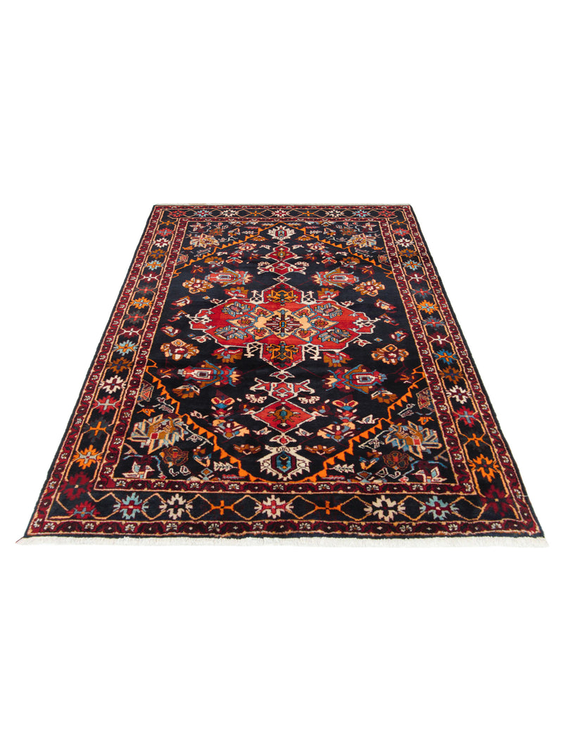 Pacific Bakhtiyari 66734 Navy Red Traditional Hand Knotted Rug