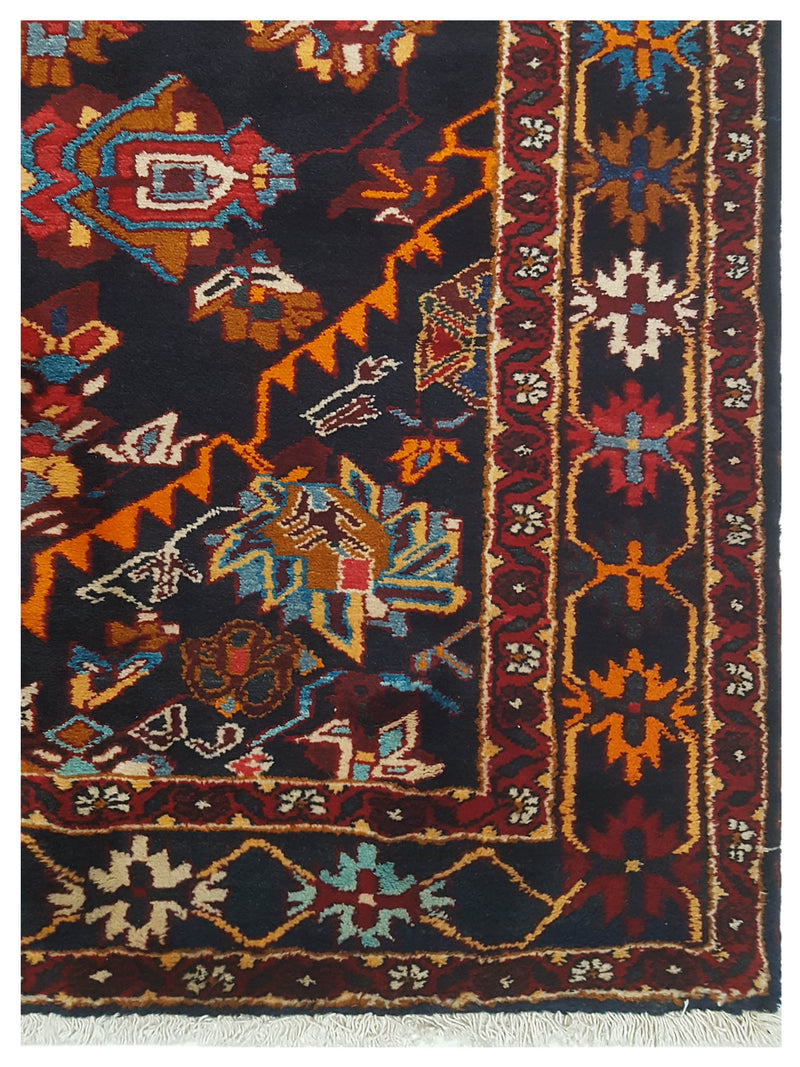 Pacific Bakhtiyari 66734 Navy Red Traditional Hand Knotted Rug