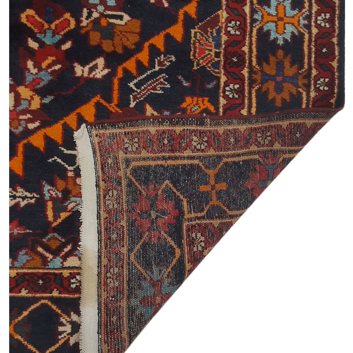 Pacific Bakhtiyari 66734 Navy Red Traditional Hand Knotted Rug