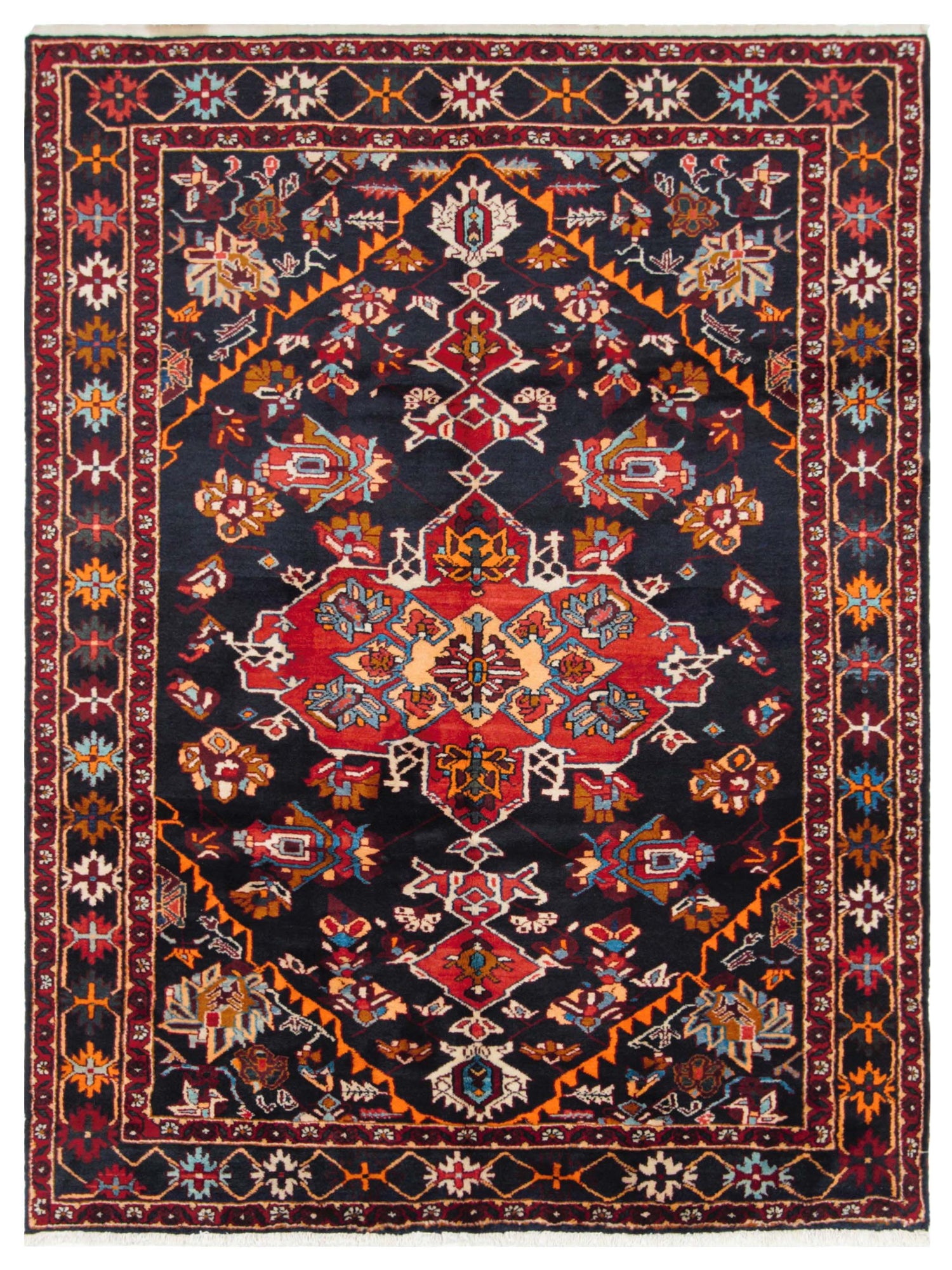 Pacific Bakhtiyari  Navy Red Traditional