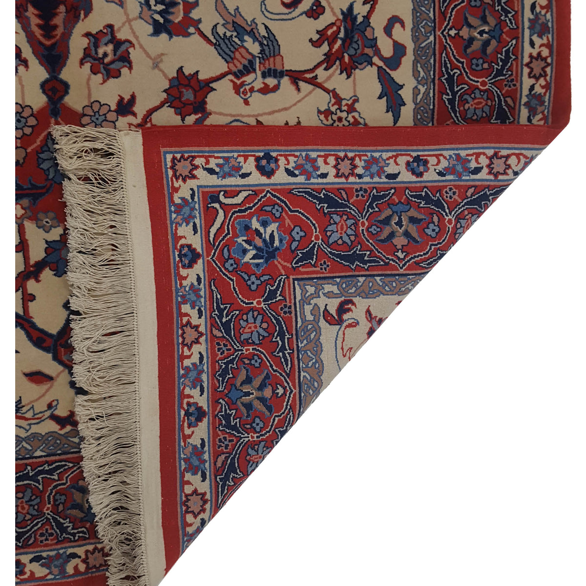 Pacific Isfahan 66735 Ivory Red Traditional Antique Rug
