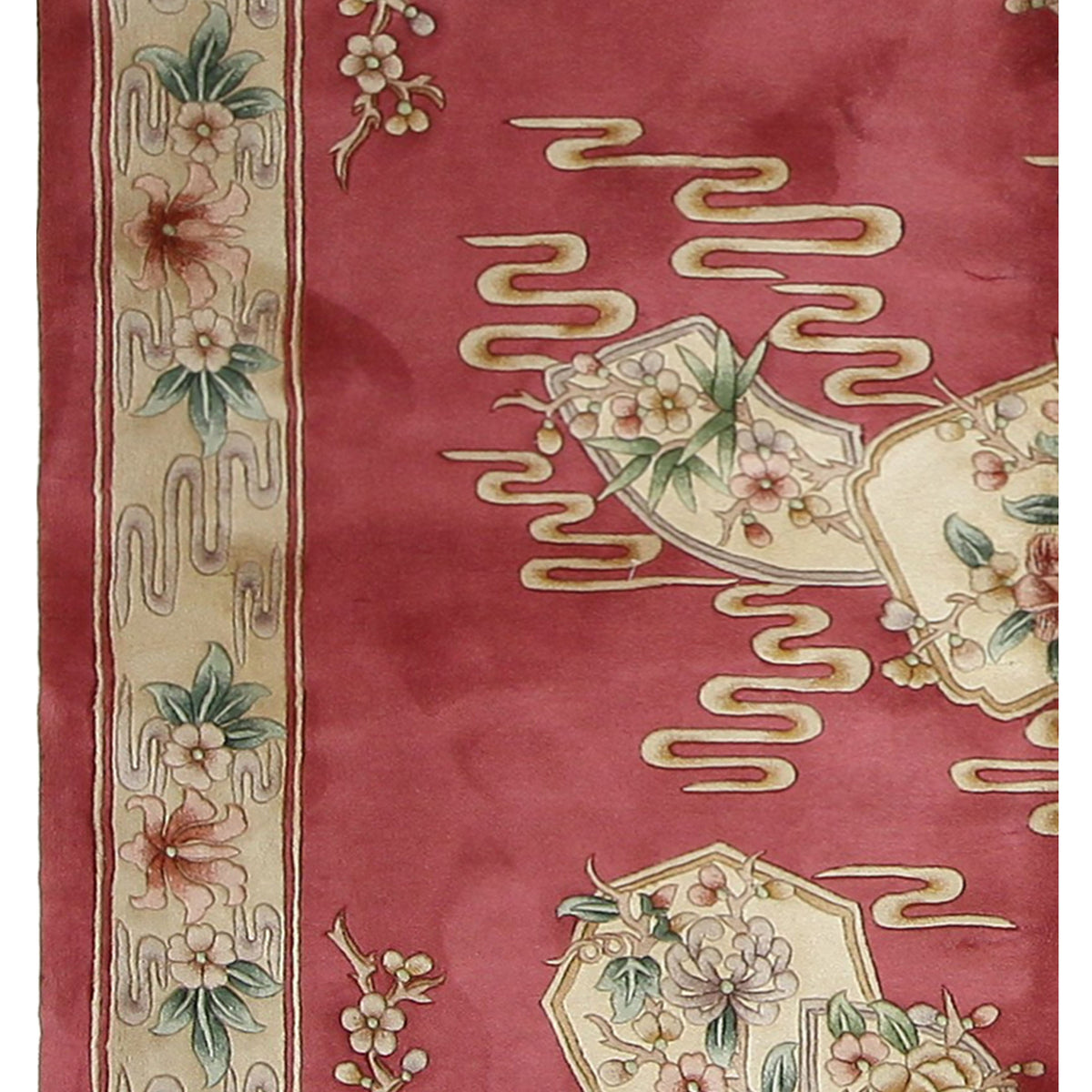 Pacific Chinese 66736 Pink Ivory Traditional Hand Knotted Rug