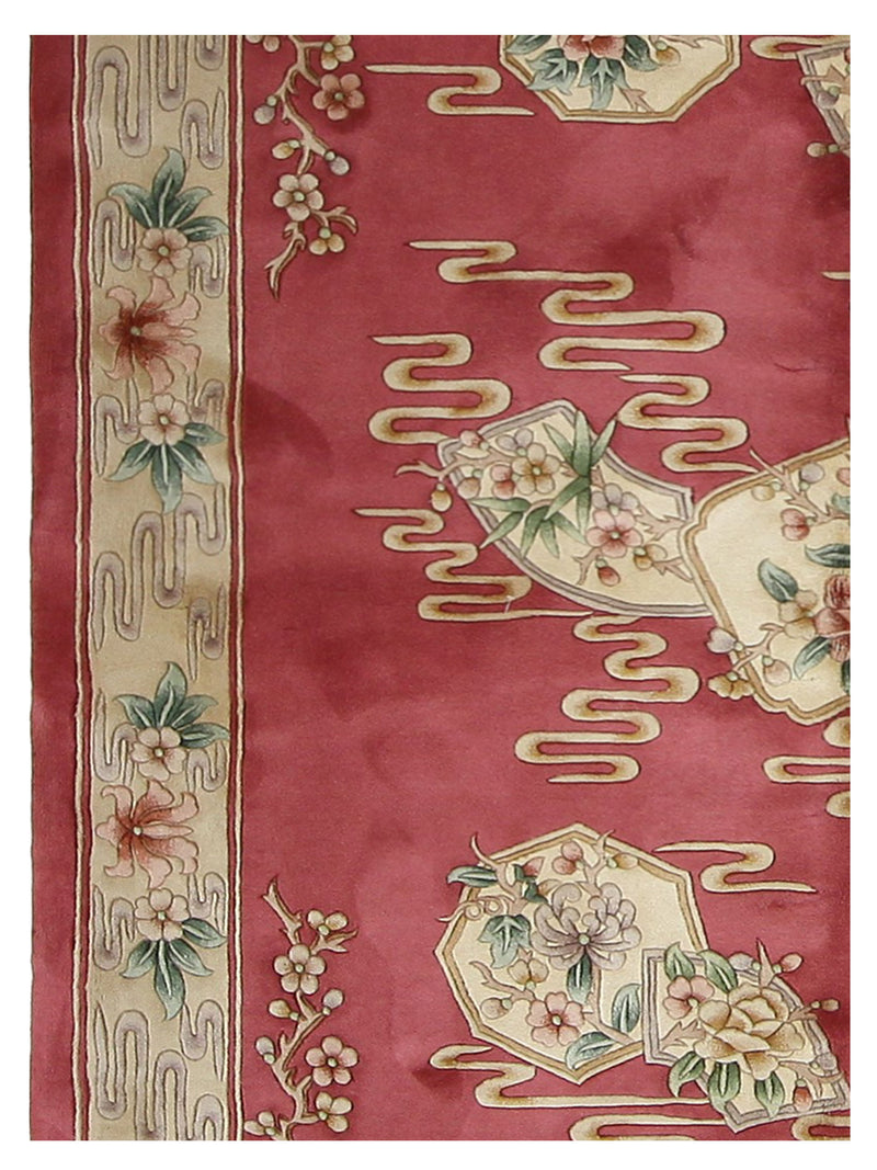 Pacific Chinese 66736 Pink Ivory Traditional Hand Knotted Rug