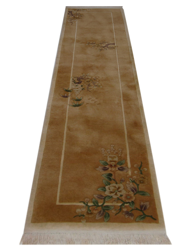 Pacific Chinese 66737 Latte Khaki Transitional Hand Knotted Rug