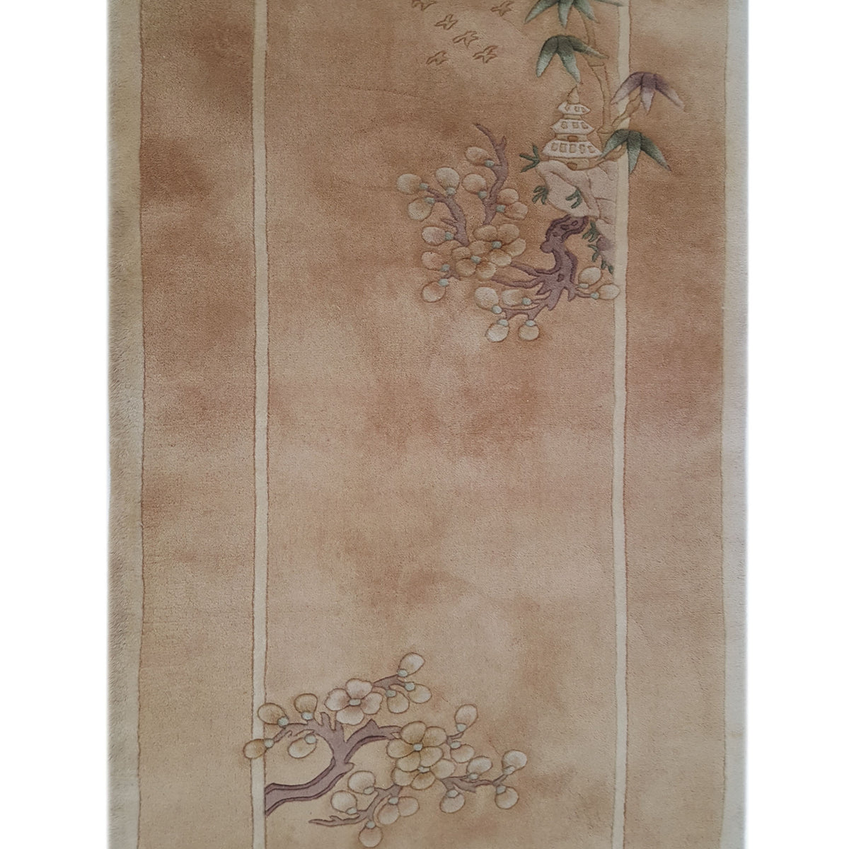 Pacific Chinese 66737 Latte Khaki Transitional Hand Knotted Rug