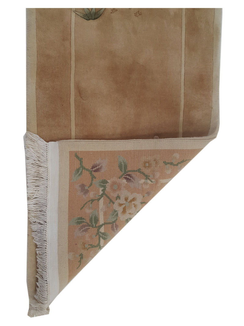 Pacific Chinese 66737 Latte Khaki Transitional Hand Knotted Rug