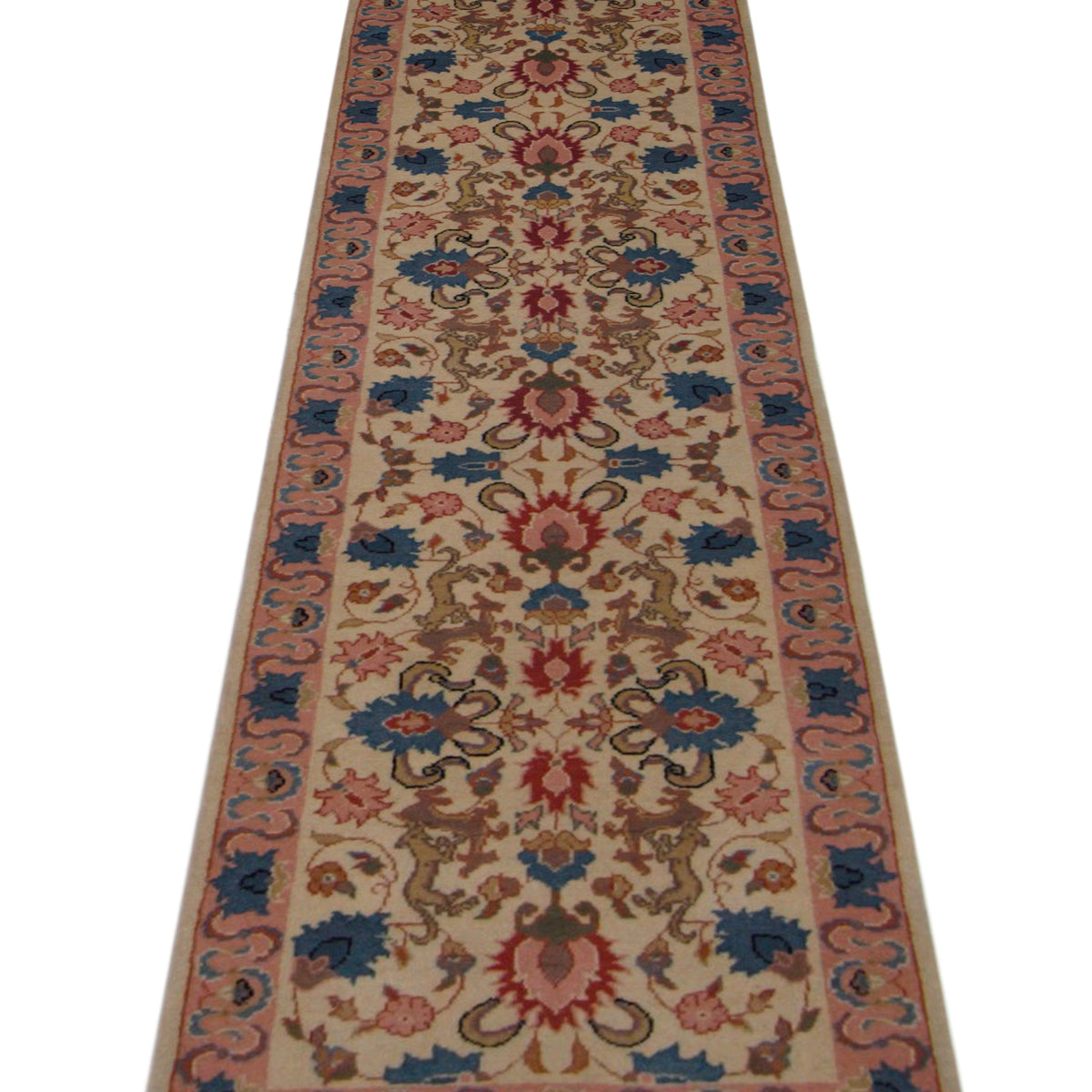 Pacific Bucharest 66738 Beige Pink Traditional Hand Knotted Rugs