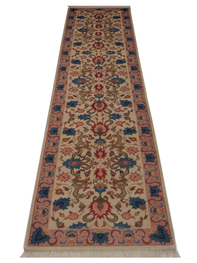 Pacific Bucharest 66738 Beige Pink Traditional Hand Knotted Rugs