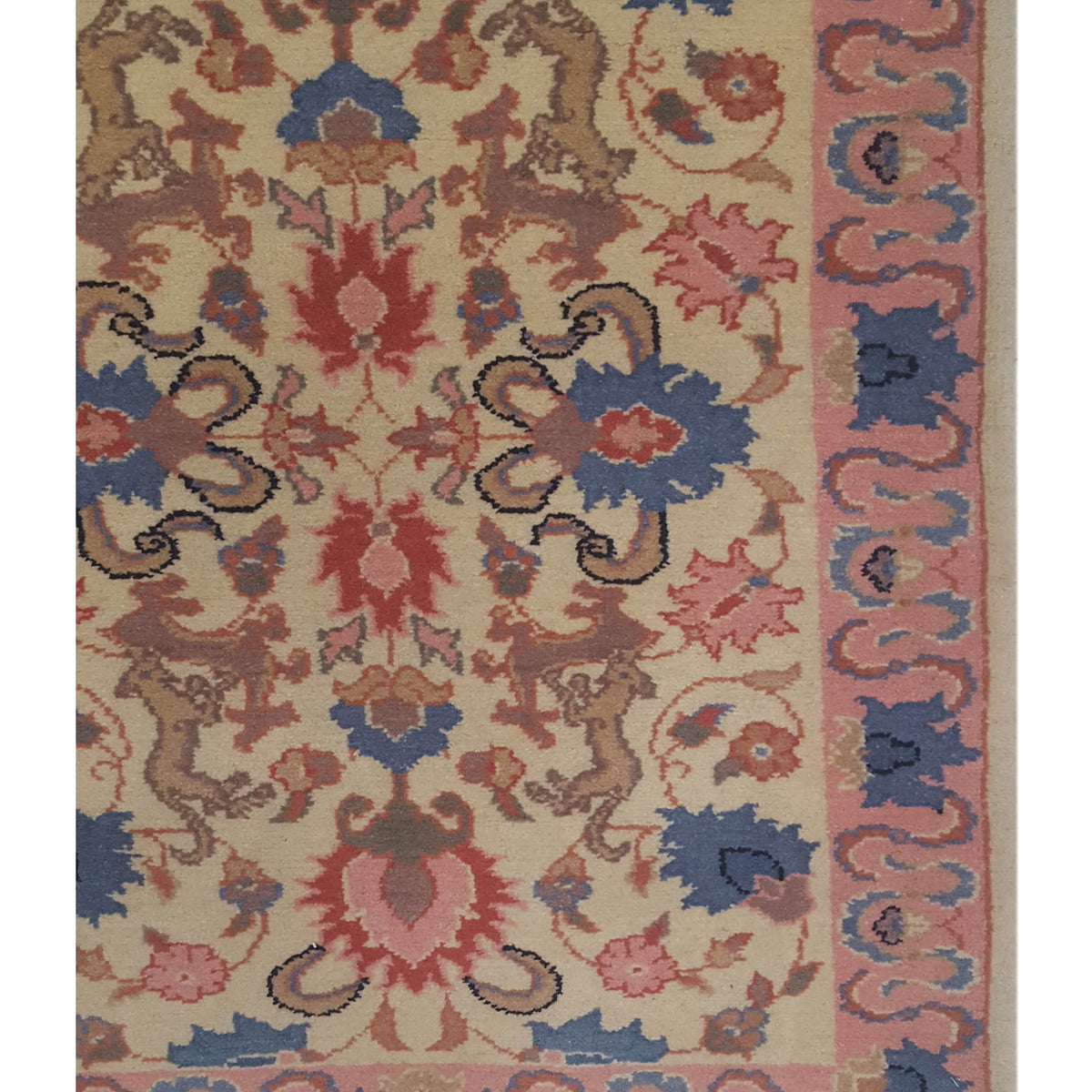 Pacific Bucharest 66738 Beige Pink Traditional Hand Knotted Rugs