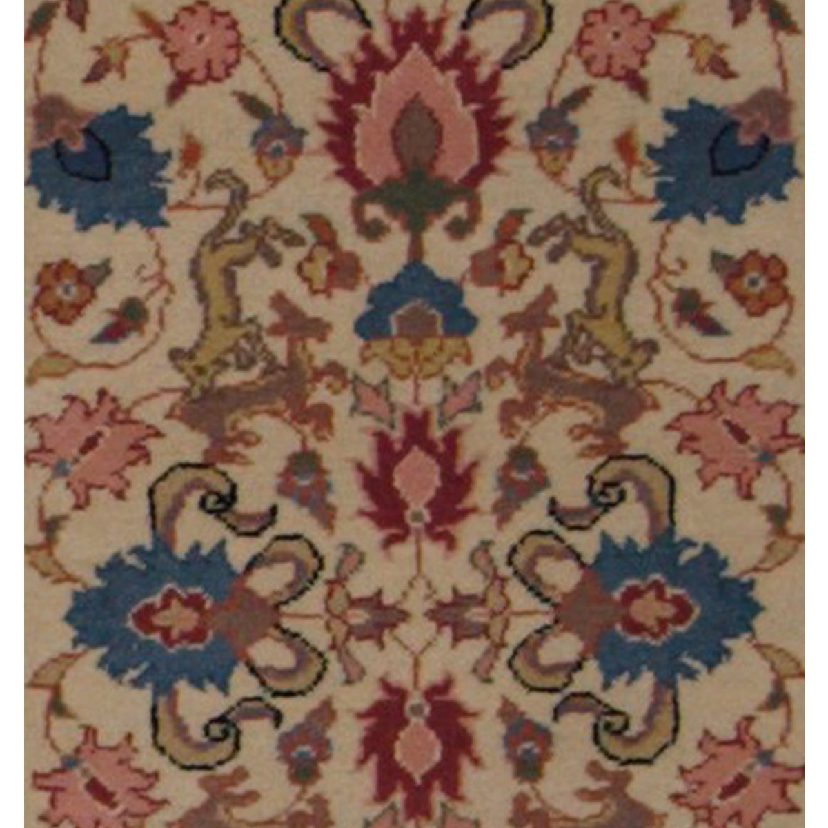 Pacific Bucharest 66738 Beige Pink Traditional Hand Knotted Rugs