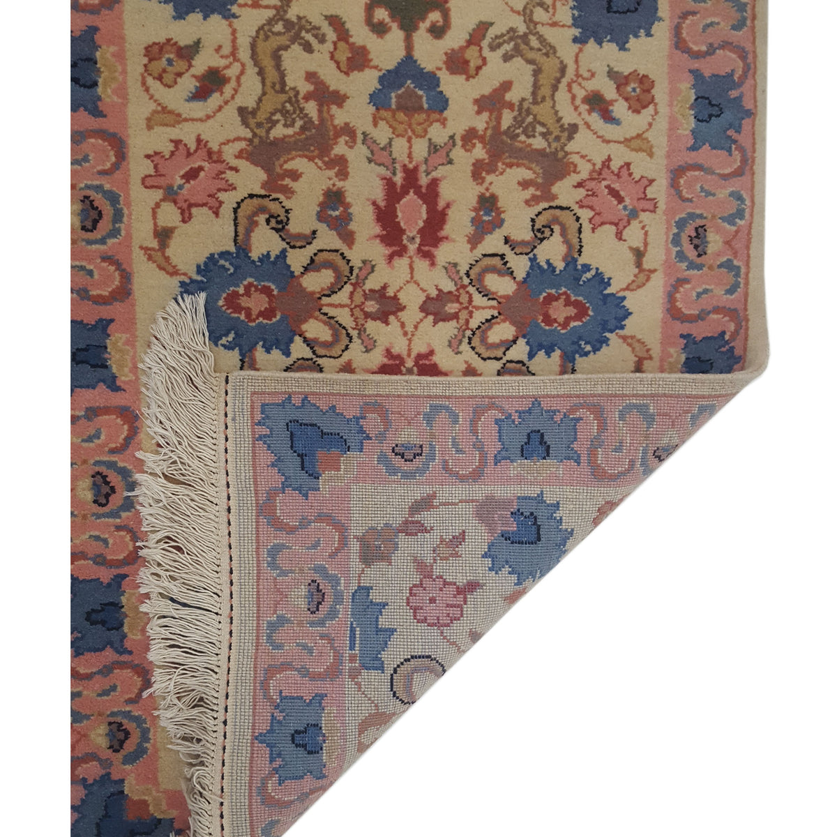 Pacific Bucharest 66738 Beige Pink Traditional Hand Knotted Rugs
