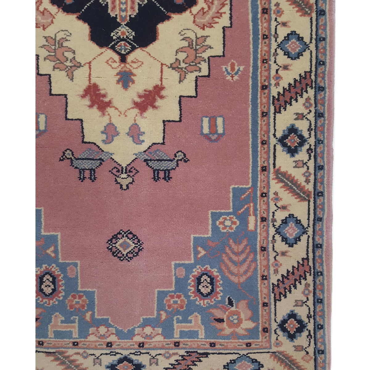 Pacific Bucharest 66740 Peach Ivory Traditional Hand Knotted Rugs