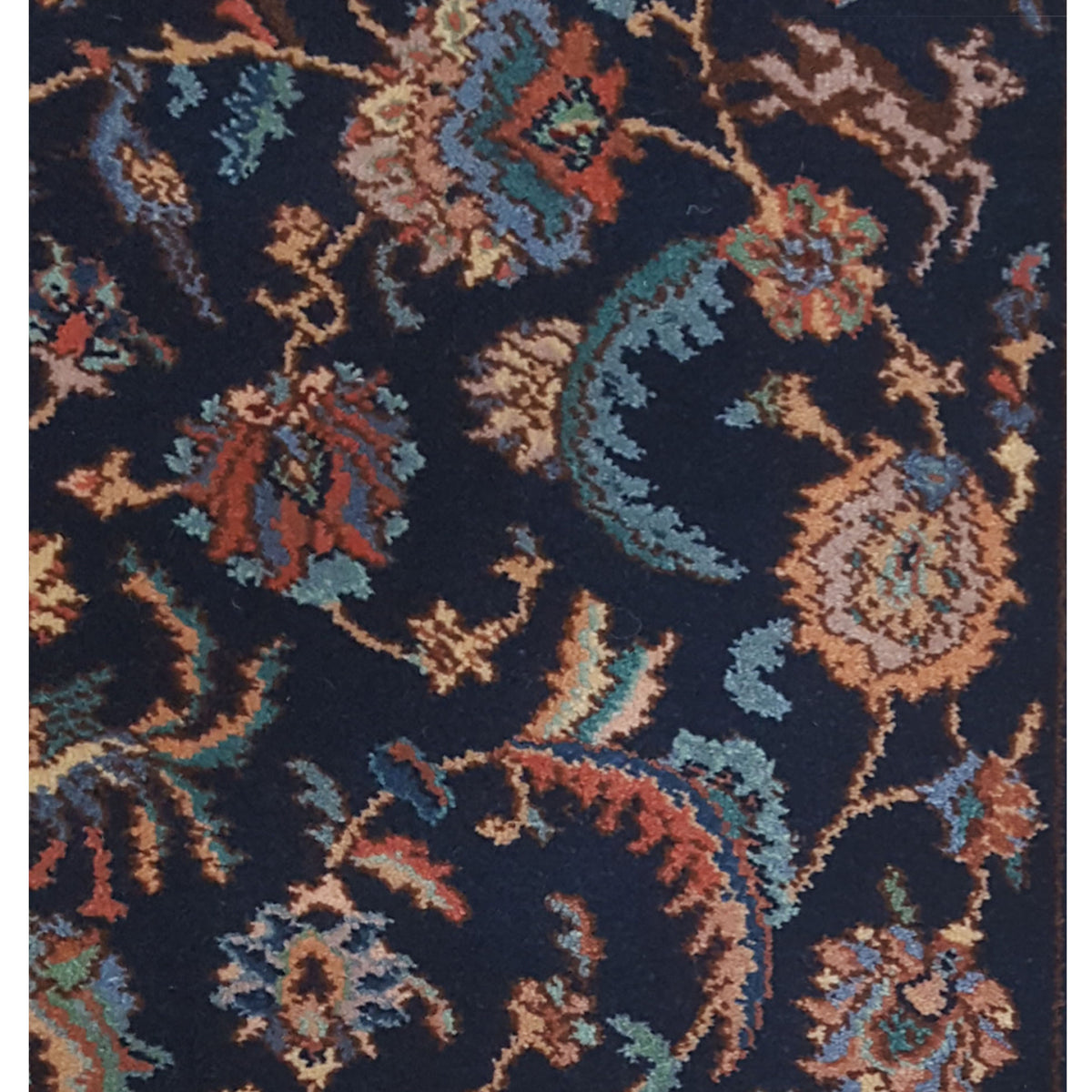 Pacific Tabriz 66744 Navy Ivory Traditional Hand Knotted Rug