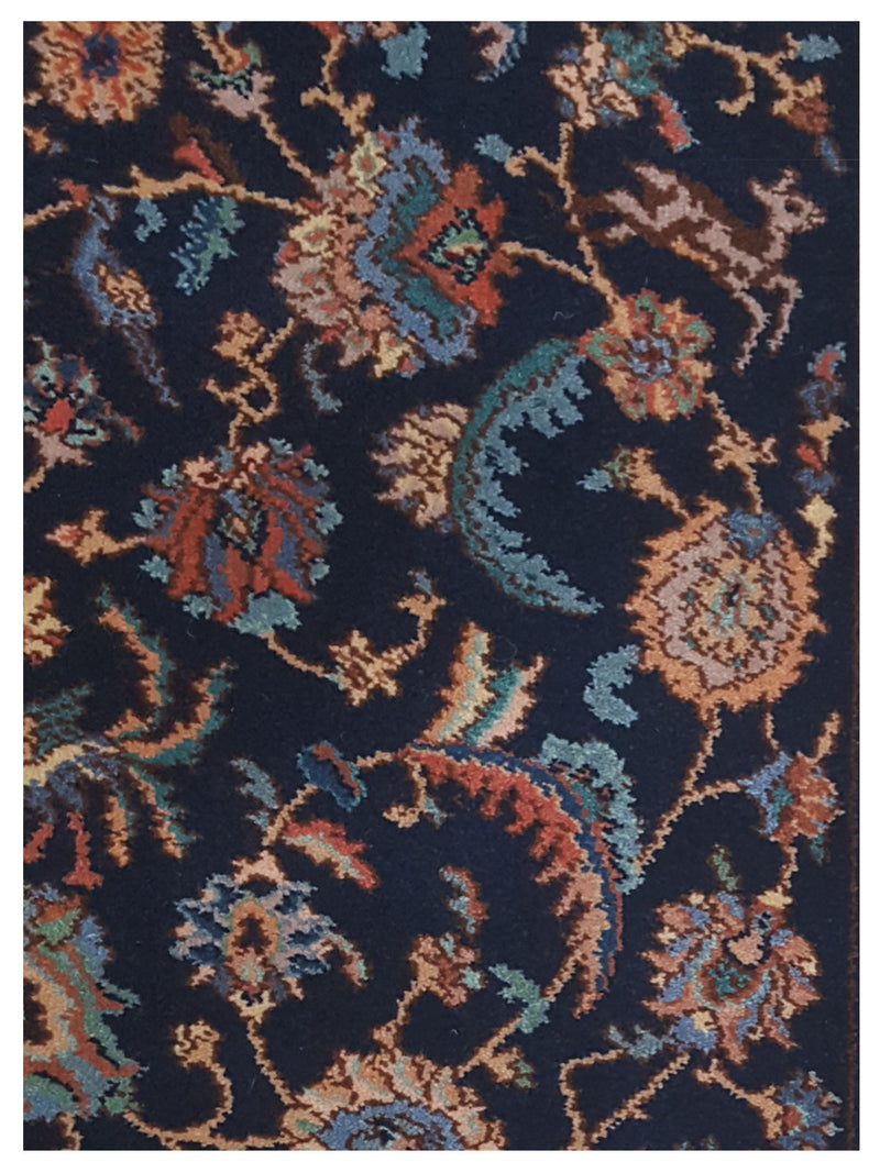 Pacific Tabriz 66744 Navy Ivory Traditional Hand Knotted Rug