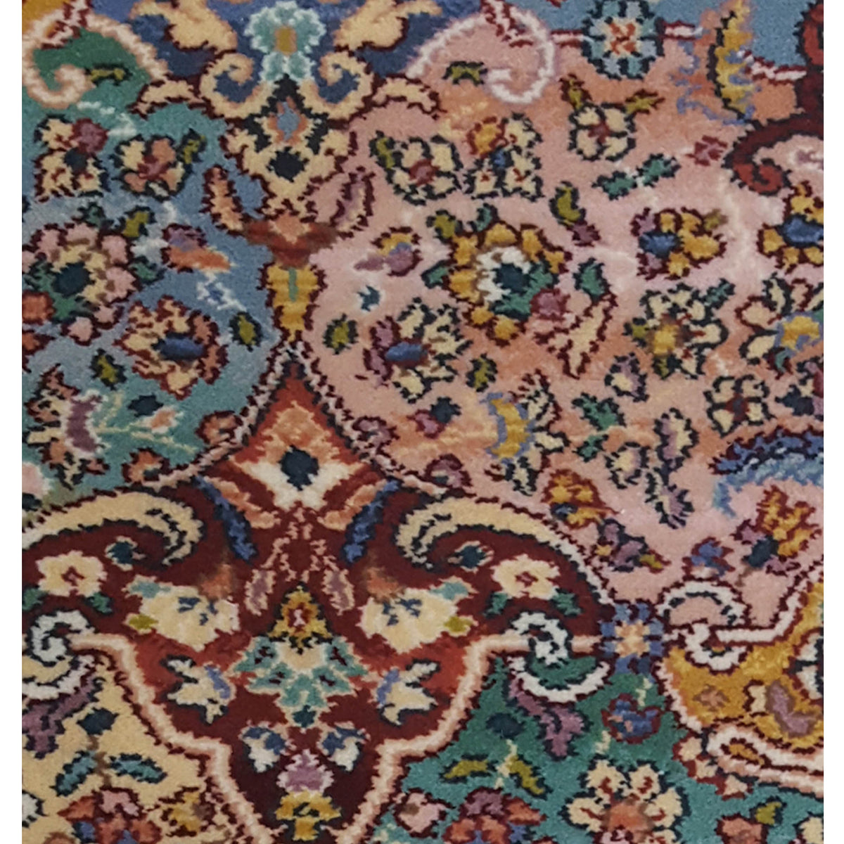 Pacific Persian Panel 66746 Burgundy Multi Traditional Power Loom Rug