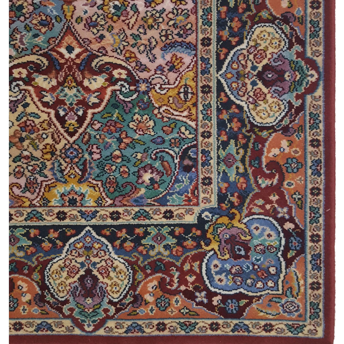 Pacific Persian Panel 66746 Burgundy Multi Traditional Power Loom Rug