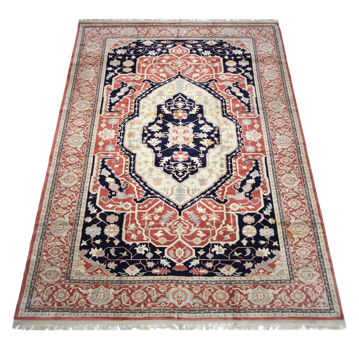 Pacific Heriz-Rm 66750 Navy Rust Traditional Hand Knotted Rug