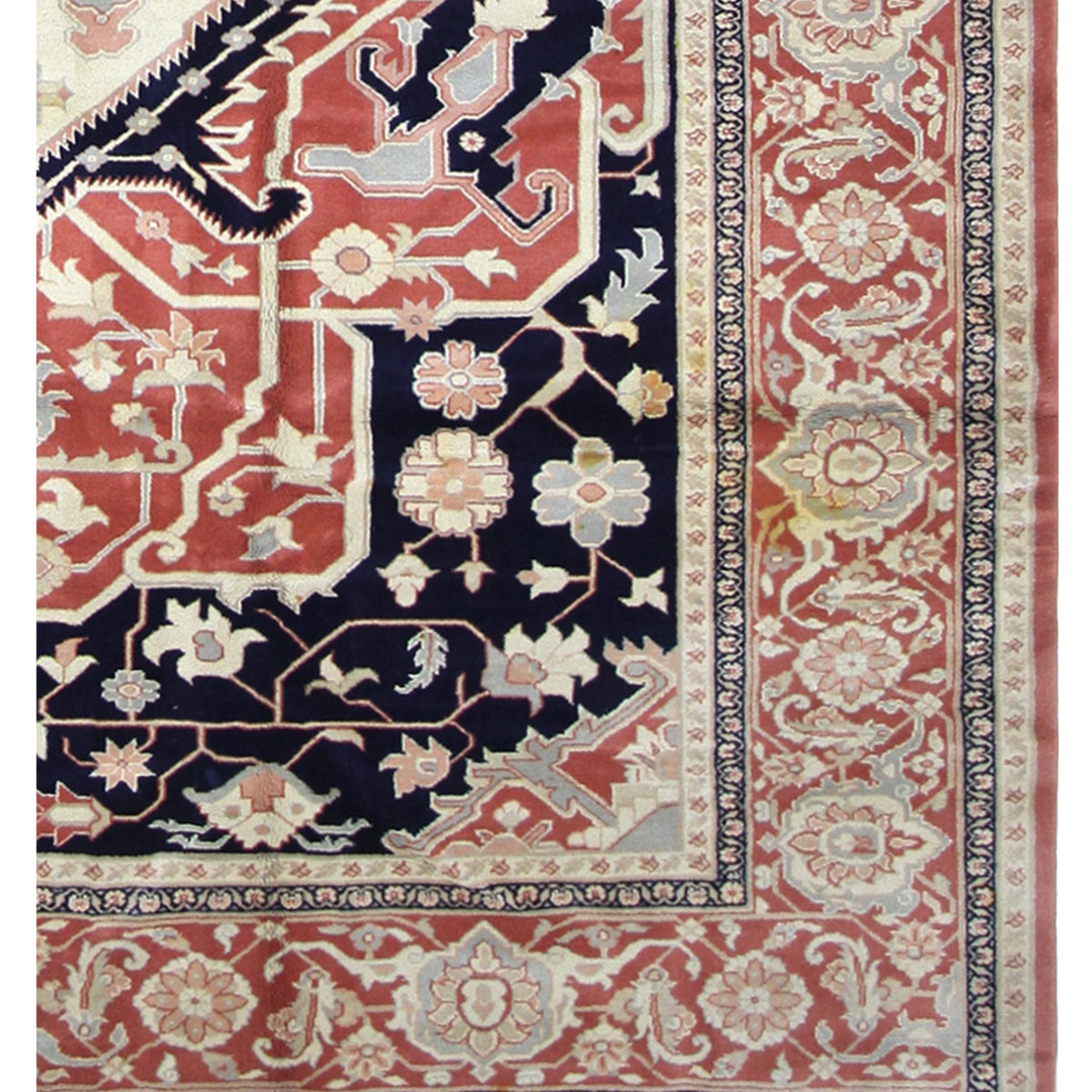 Pacific Heriz-Rm 66750 Navy Rust Traditional Hand Knotted Rug